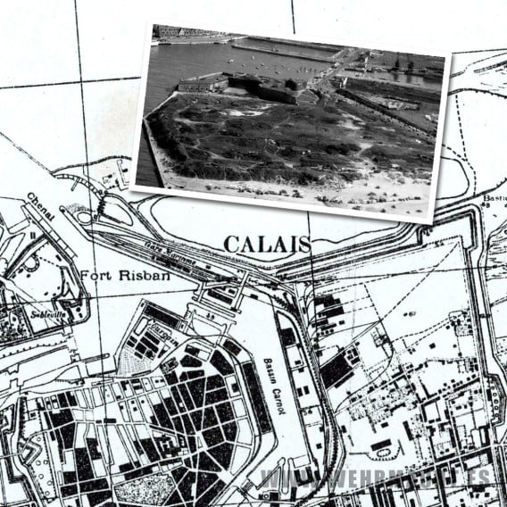 Mapa Militar Alemán - Calais 5-6 (1942)