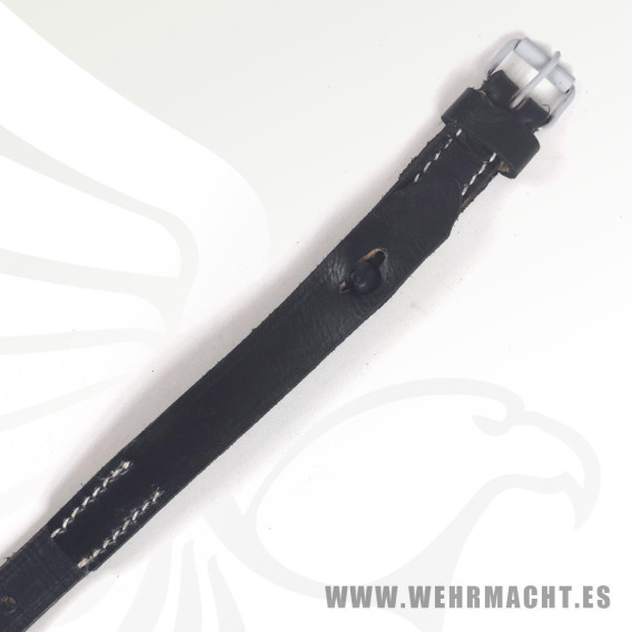 Black leather Zeltbahn strap