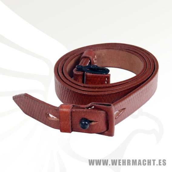 K98 leather sling, dark brown