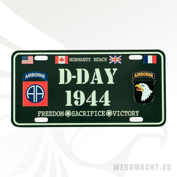 Matrícula de metal Dia-D 1944