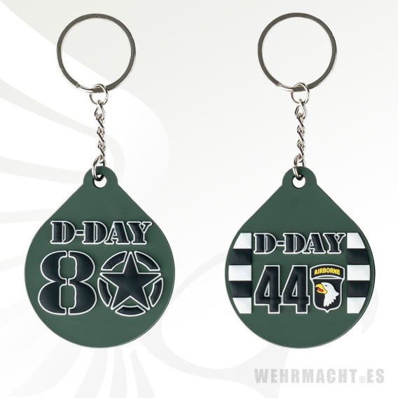 80th Anniversary D-Day PVC Keychain