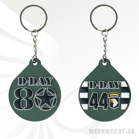 80th Anniversary D-Day PVC Keychain