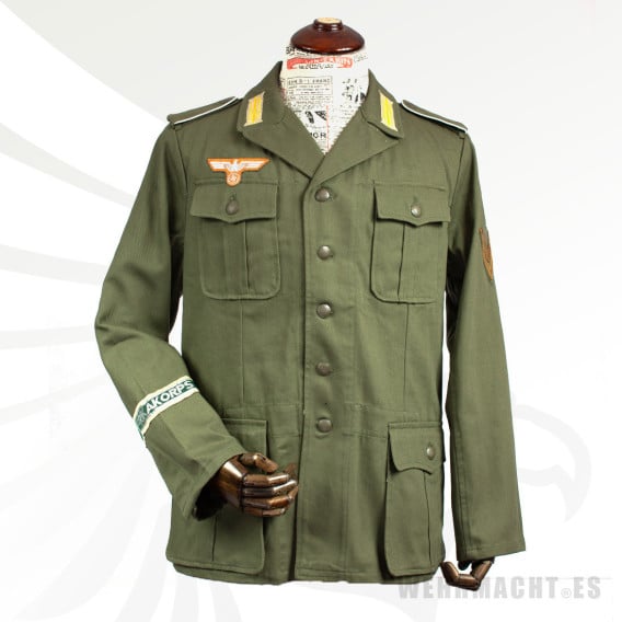 Tropenbluse M40 Afrikakorps para tropa y suboficiales