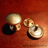 Golden buttons with screwback fixing