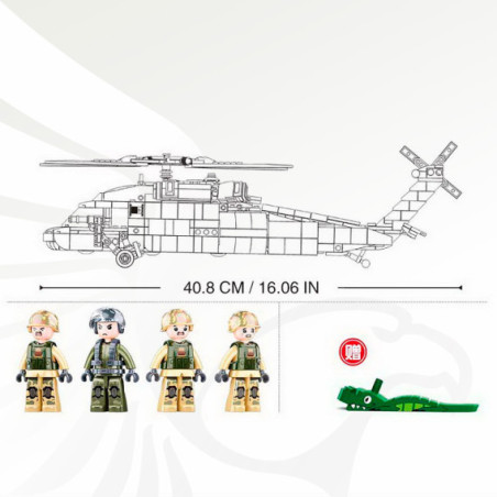 Sluban US medical Army helicopter M38-B1012