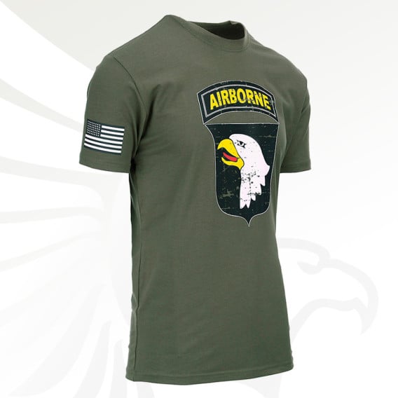 101st Airborne, OD T-Shirt, Big Logo