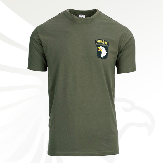 101st Airborne, OD T-Shirt, Small Logo