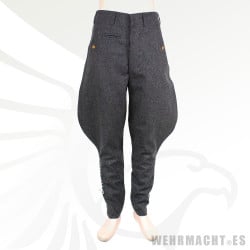 German Stone-grey Wool Breeches