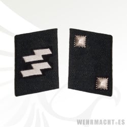 SS-Oberscharfuhrer collar tabs