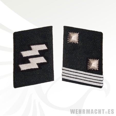 SS-Sturmscharfuhrer collar tabs