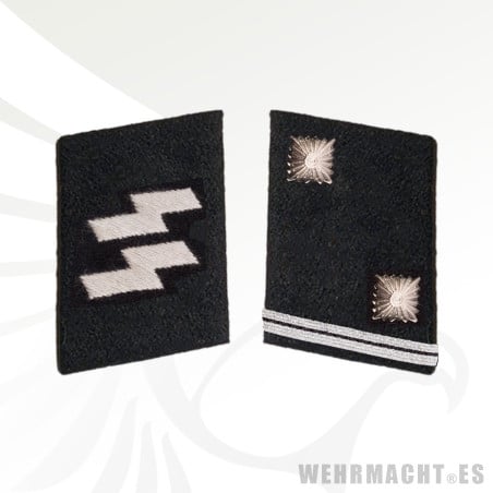 SS-Hauptscharfuhrer collar tabs