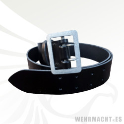 Black Officer belt with pebble finish claw buckle