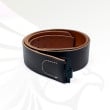 German EM leather belt, Black