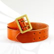 Brown General belt with pebble finish claw buckle