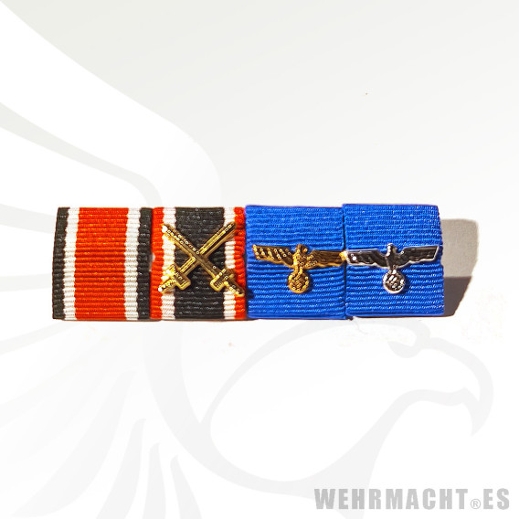 Ribbon Bar Wehrmacht Officer, 16 years
