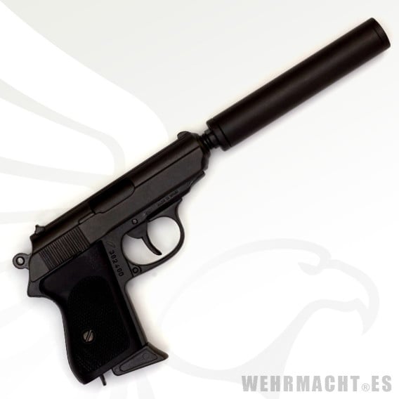 Denix - Walther PPK con silenciador