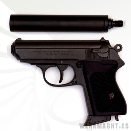 Denix - Walther PPK con silenciador