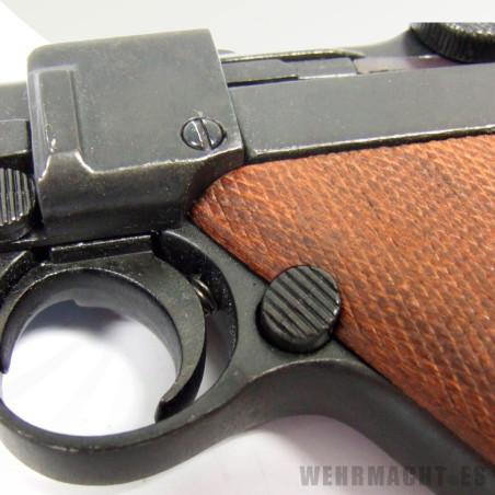 Denix - Luger P08 Pistol with Wood Grips