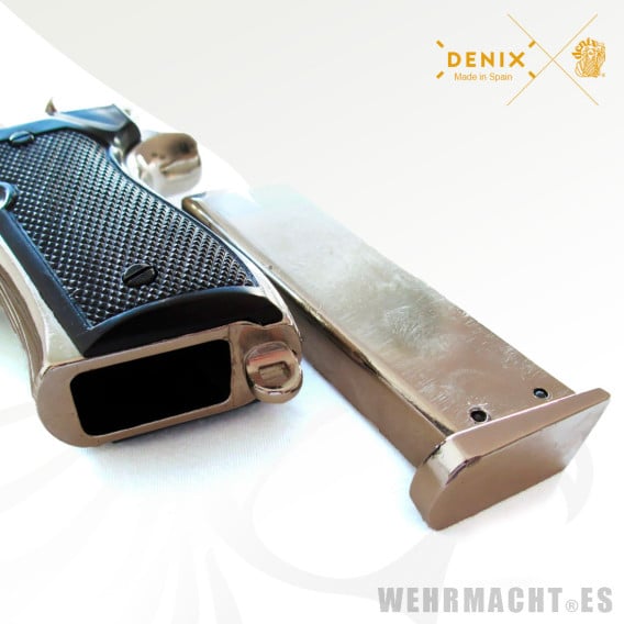 Denix - Beretta 92F 9mm Parabellum Chromed Pistol