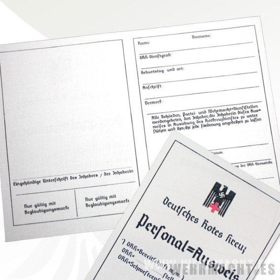 Documento de identidad Cruz Roja (Personal Ausweis)