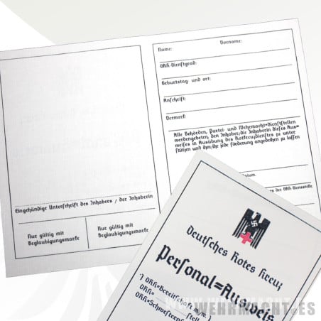 German Identiry Card for Red Cross (Personal-Ausweis)