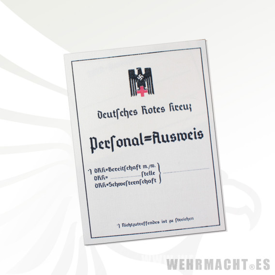 German Identiry Card for Red Cross (Personal-Ausweis)