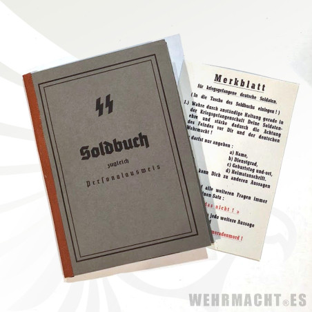 Soldbuch Waffen SS, versión 1