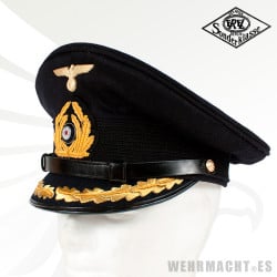 Kriegsmarine Captains Blue Visor Cap EREL