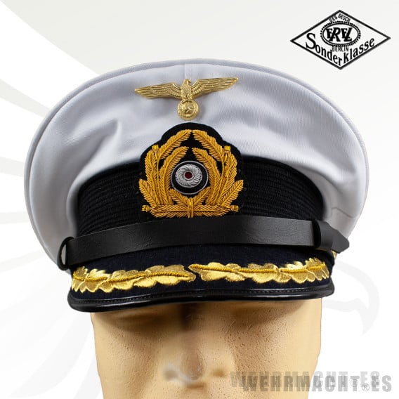 Kriegsmarine Captains White Visor Cap EREL