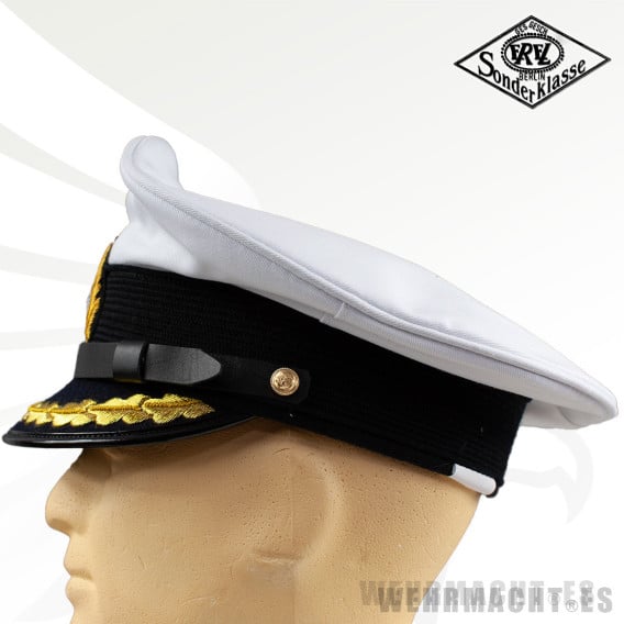 Kriegsmarine Captains White Visor Cap EREL