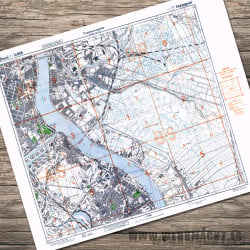 German Military Map - Leningrad 1943 (Rusland)