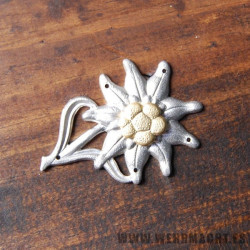 Edelweiss metálico para gorras de servicio