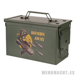 Metal ammunition box CAL.50 Bombs Away
