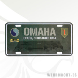 Licence plate Omaha Beach D-Day