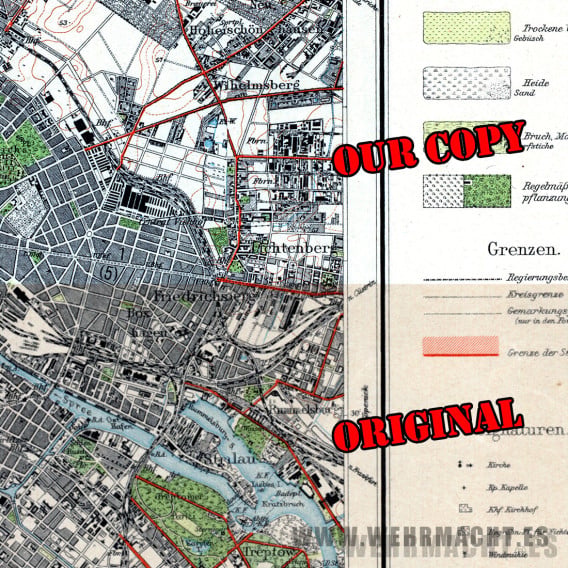 Mapa Alemán - Berlín 1943 (Alemania)