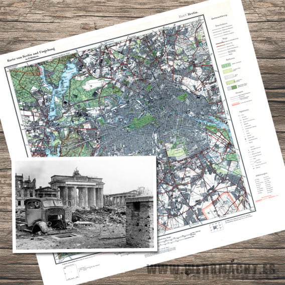Mapa Alemán - Berlín 1943 (Alemania)