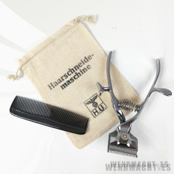 Kit de cortapelos manual con peine y bolsa