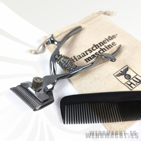 Kit de cortapelos manual con peine y bolsa