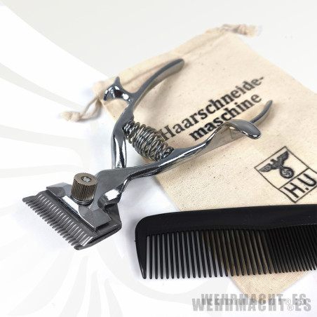 Kit de cortapelos manual con peine y bolsa