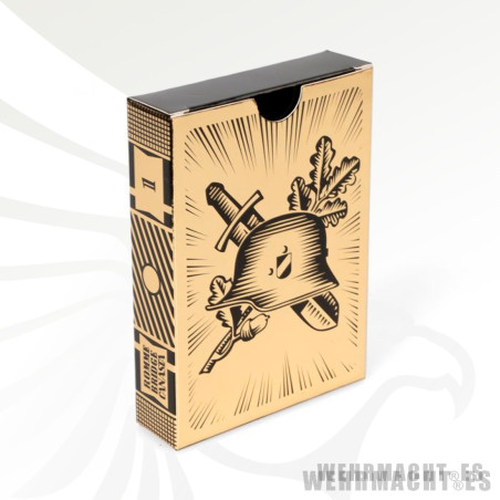 Cartas de póker, casco