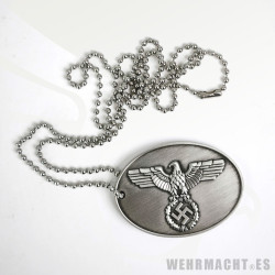 Placa de identificación de la Gestapo