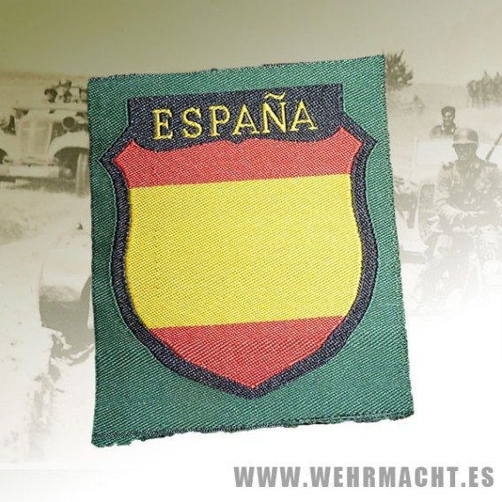 Spanish Division volunteer silk woven sleeve shield
