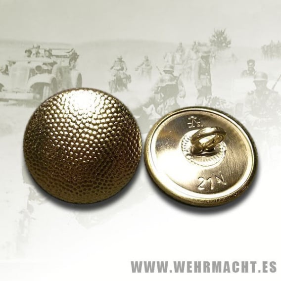 Aluminum 21mm large pebbled gilt buttons Aluminum 21mm large pebbled gilt buttons