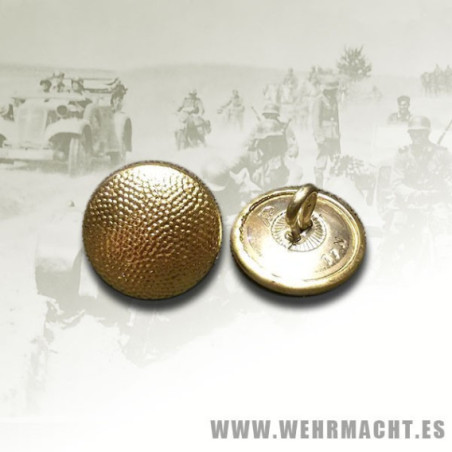 Aluminum 17mm large pebbled gilt buttons