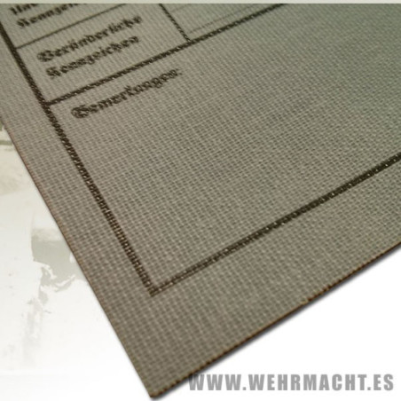 Identity card of the Wehrmacht soldier