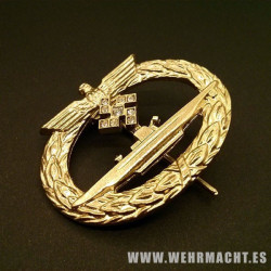 Distintivo de Combate de Submarinosen oro y diamantes