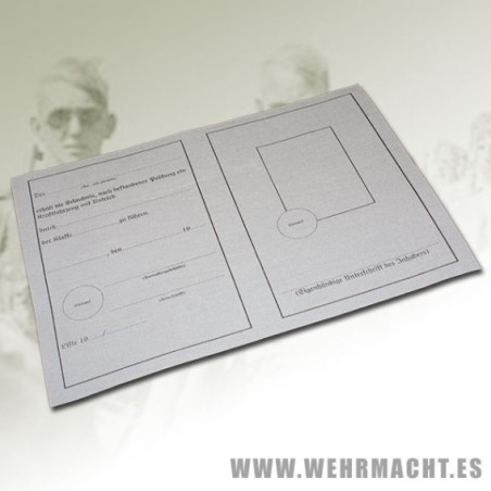 Waffen SS Driving License (Führerschein)