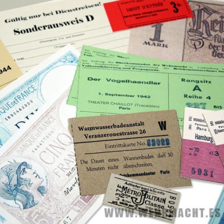 Documentación y Billetes Varios, Paris