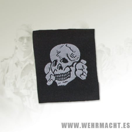 SS enlisted man silk woven cap skull