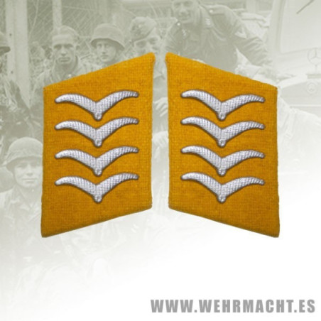 Parches de cuello Fallschirmjäger, Hauptgefreiter/Oberfeldwebel